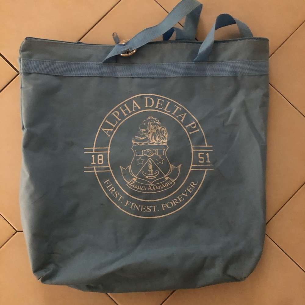 Alpha Delta Pi beach bag/ tote bag